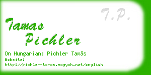 tamas pichler business card